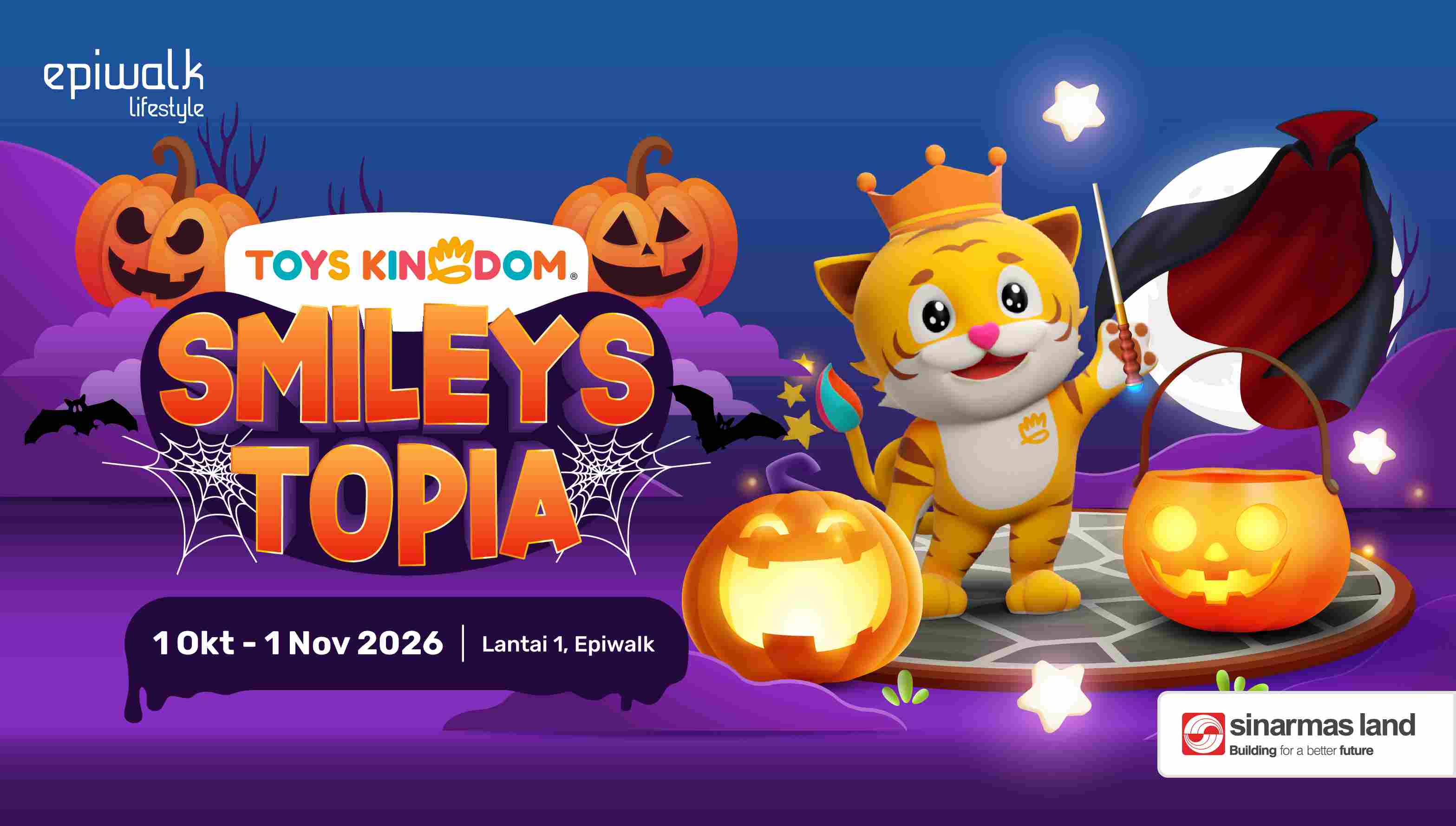🎃👻 Boo! Siap-siap seru-seruan di SMILEYTOPIA – Toys Kingdom! 🧡